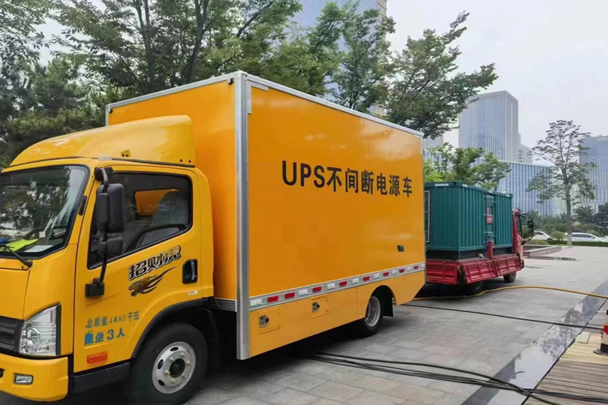 文县发电机租赁施工现场